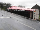 obrázek ke článku: Dopravní nehoda při které došlo ke střetu Felicie a kamiónu s návěsem