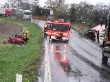obrázek ke článku: Dopravní nehoda při které došlo ke střetu Felicie a kamiónu s návěsem