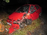 obrázek ke článku: Dvacetiletý řidič pod vlivem alkoholu nezvládl auto a havaroval