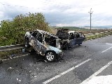 obrázek ke článku: Nebezpečné předjíždění příčinou autonehody při níž uhořel člověk