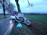 obrázek ke článku: Dopravní nehoda – na kluzké vozovce narazil do stromu u Mladkova, nepřežil