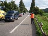 obrázek ke článku: Motorkář předjížděl zprava a střetl se s traktorem