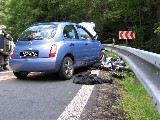 obrázek ke článku: Motorkář zahynul při dopravní nehodě u Bečova