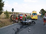 obrázek ke článku: Záchranáři marně bojovali o život motorkáře
