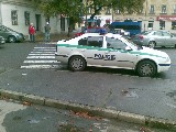 obrázek ke článku: Parkování Policie ČR na přechodu pro chodce v Brně