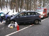 obrázek ke článku: Při dopravní nehodě tří vozidel zemřel jeden ze spolujezdců