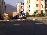 obrázek ke článku: Parkování policejního vozu na přechodu pro chodce v Ústí nad Labem
