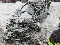 obrázek ke článku: Polský řidič kamiou na sjetých gumách smetl v protisměru Octavii a zabil řidiče